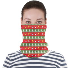 Christmas-papers-red-and-green Face Seamless Bandana (adult) by Grandong