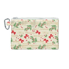 Christmas-paper-scrapbooking-- Canvas Cosmetic Bag (medium) by Grandong