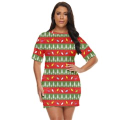 Christmas-papers-red-and-green Just Threw It On Dress by Grandong