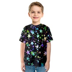 Christmas-star-gloss-lights-light Kids  Sport Mesh T-Shirt