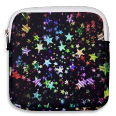 Christmas-star-gloss-lights-light Mini Square Pouch