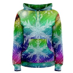 Christmas-snowflake-background Women s Pullover Hoodie by Grandong