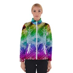 Christmas-snowflake-background Women s Bomber Jacket by Grandong