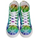 Christmas-snowflake-background Men s Hi-Top Skate Sneakers View1