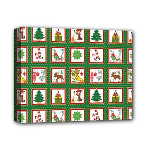 Christmas-paper-christmas-pattern Deluxe Canvas 14  X 11  (stretched) by Grandong