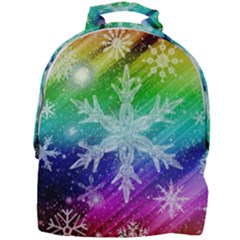 Christmas-snowflake-background Mini Full Print Backpack by Grandong