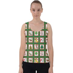 Christmas-paper-christmas-pattern Velvet Tank Top by Grandong