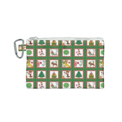 Christmas-paper-christmas-pattern Canvas Cosmetic Bag (small) by Grandong