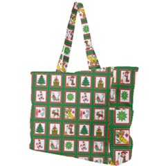 Christmas-paper-christmas-pattern Simple Shoulder Bag by Grandong