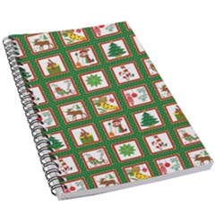 Christmas-paper-christmas-pattern 5 5  X 8 5  Notebook by Grandong