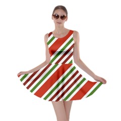 Christmas-color-stripes Skater Dress by Grandong