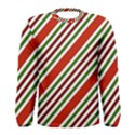 Christmas-color-stripes Men s Long Sleeve T-Shirt View1