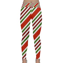 Christmas-color-stripes Classic Yoga Leggings by Grandong