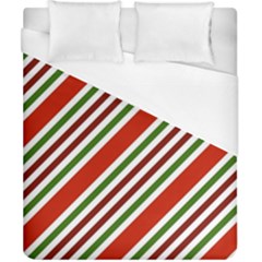 Christmas-color-stripes Duvet Cover (california King Size) by Grandong