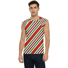 Christmas-color-stripes Men s Raglan Cap Sleeve T-shirt by Grandong