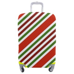 Christmas-color-stripes Luggage Cover (medium) by Grandong