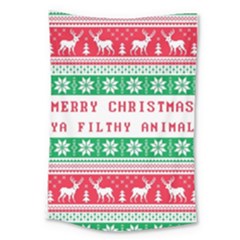 Merry Christmas Ya Filthy Animal Large Tapestry by Grandong