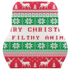 Merry Christmas Ya Filthy Animal Car Seat Back Cushion  by Grandong