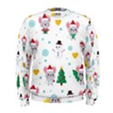 Christmas-seamless-pattern-with-cute-kawaii-mouse Men s Sweatshirt View1