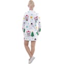 Christmas-seamless-pattern-with-cute-kawaii-mouse Women s Long Sleeve Casual Dress View2