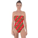 Christmas-paper-star-texture     - Tie Back One Piece Swimsuit View1