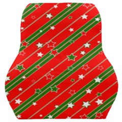 Christmas-paper-star-texture     - Car Seat Back Cushion  by Grandong