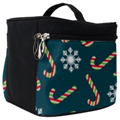 Christmas-seamless-pattern-with-candies-snowflakes Make Up Travel Bag (big) by Grandong