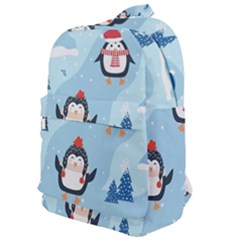 Christmas-seamless-pattern-with-penguin Classic Backpack by Grandong