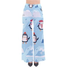 Christmas-seamless-pattern-with-penguin So Vintage Palazzo Pants by Grandong