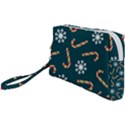 Christmas-seamless-pattern-with-candies-snowflakes Wristlet Pouch Bag (Small) View1