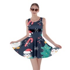 Colorful-funny-christmas-pattern      - Skater Dress by Grandong