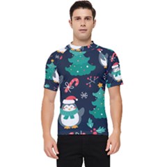 Colorful-funny-christmas-pattern      - Men s Short Sleeve Rash Guard by Grandong