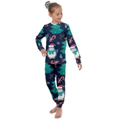 Colorful-funny-christmas-pattern      - Kids  Long Sleeve Set  by Grandong