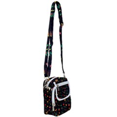 Christmas Pattern Texture Colorful Wallpaper Shoulder Strap Belt Bag by Grandong