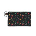 Christmas Pattern Texture Colorful Wallpaper Canvas Cosmetic Bag (Small) View1