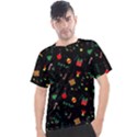 Christmas Pattern Texture Colorful Wallpaper Men s Sport Top View1