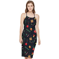 Christmas Pattern Texture Colorful Wallpaper Bodycon Cross Back Summer Dress by Grandong