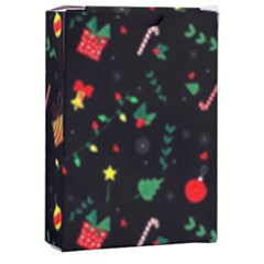 Christmas Pattern Texture Colorful Wallpaper Playing Cards Single Design (rectangle) With Custom Box by Grandong