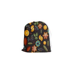 Christmas-seamless-pattern   - Drawstring Pouch (xs) by Grandong