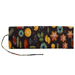 Christmas-seamless-pattern   - Roll Up Canvas Pencil Holder (m) by Grandong