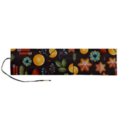 Christmas-seamless-pattern   - Roll Up Canvas Pencil Holder (l) by Grandong