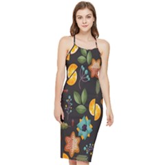 Christmas-seamless-pattern   - Bodycon Cross Back Summer Dress by Grandong