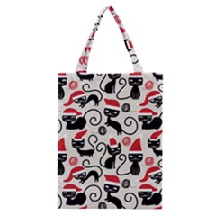 Cute Christmas Seamless Pattern Vector Classic Tote Bag by Grandong