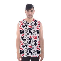 Cute Christmas Seamless Pattern Vector Men s Basketball Tank Top by Grandong