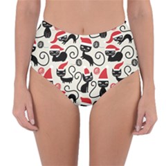 Cute Christmas Seamless Pattern Vector Reversible High-waist Bikini Bottoms by Grandong