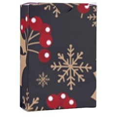 Christmas-pattern-with-snowflakes-berries Playing Cards Single Design (rectangle) With Custom Box by Grandong