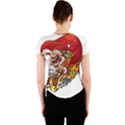 Funny Santa Claus Christmas Crew Neck Crop Top View2