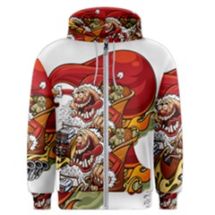 Funny Santa Claus Christmas Men s Zipper Hoodie by Grandong