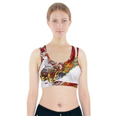 Funny Santa Claus Christmas Sports Bra With Pocket by Grandong