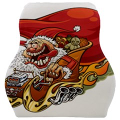 Funny Santa Claus Christmas Car Seat Velour Cushion  by Grandong